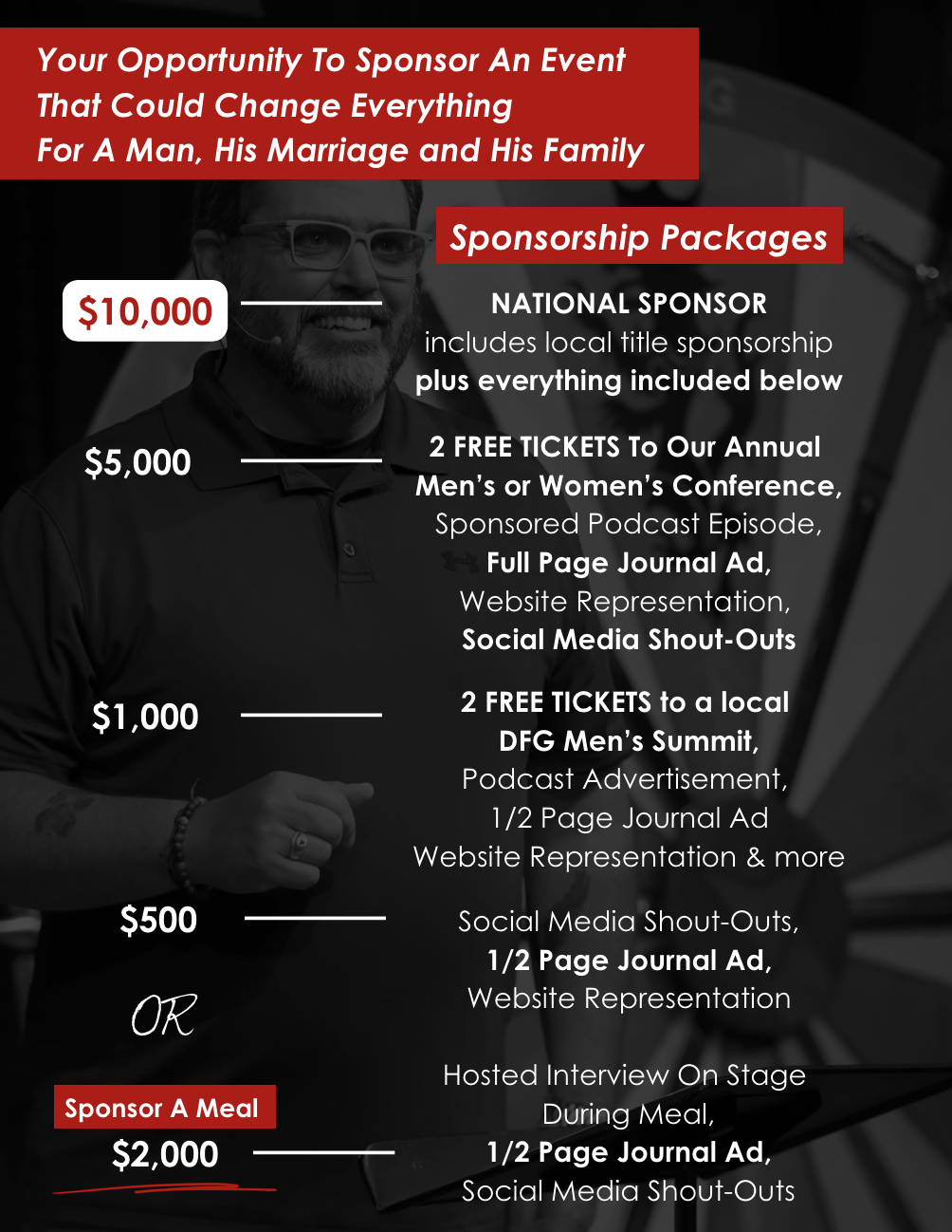 DFG Sponsorship Packages DFG Sponsorship Packages